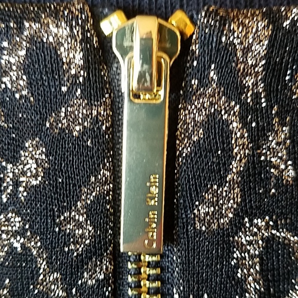 NWT Calvin Klein gold dress - Picture 6 of 8